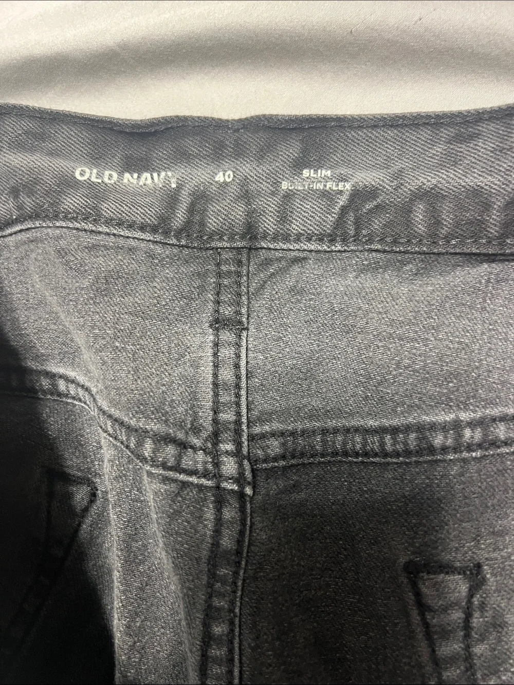 Old Navy Men's slim Black Denim Cutoff Shorts
